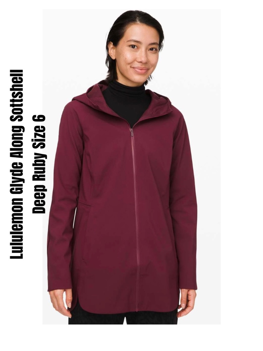 Lululemon Glyde Along Sottshell Deep Ruby Size 6